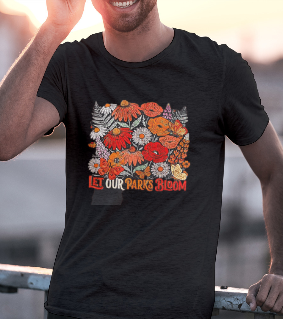Let Our Parks Bloom Wildflower 63 National Parks T-Shirt