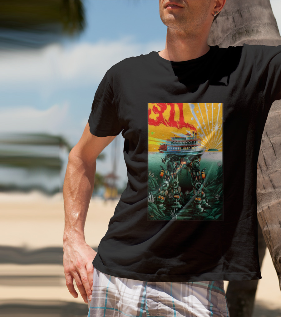 311 Kansas City MO 2026 Steamboat Robot T-Shirt