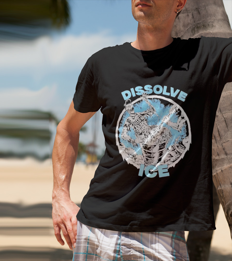 Dissolve Ice Undead Horror Bucket Stirring 2026 T-Shirt