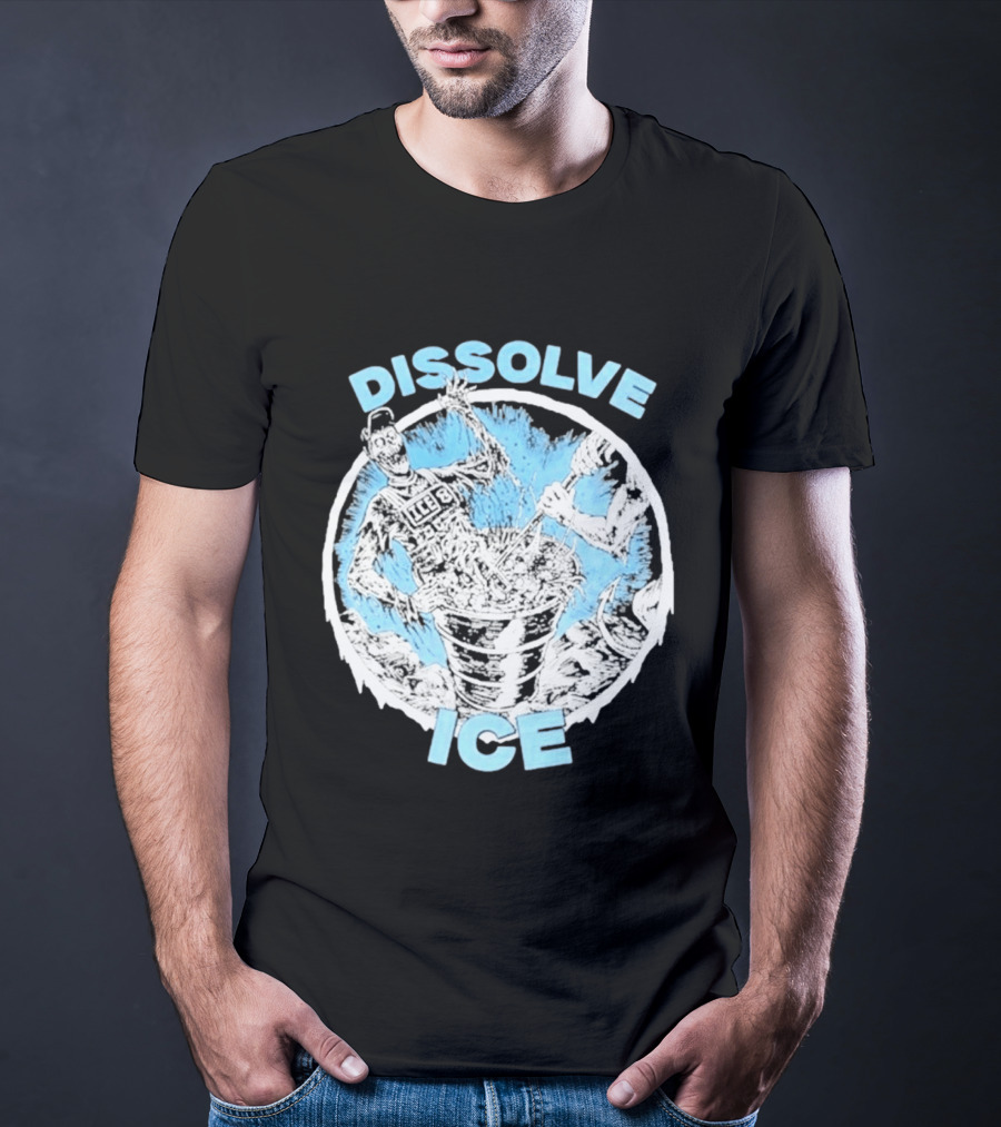 Dissolve Ice Undead Horror Bucket Stirring 2026 T-Shirt