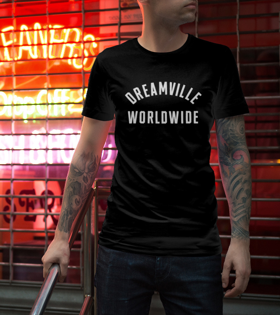 Dreamville Worldwide Chain Stitch Apparel Urban Streetwear Collection T-Shirt