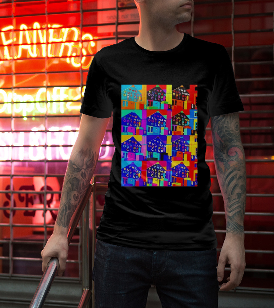 The Fulham Football Club Pop Art Craven Cottage T-Shirt