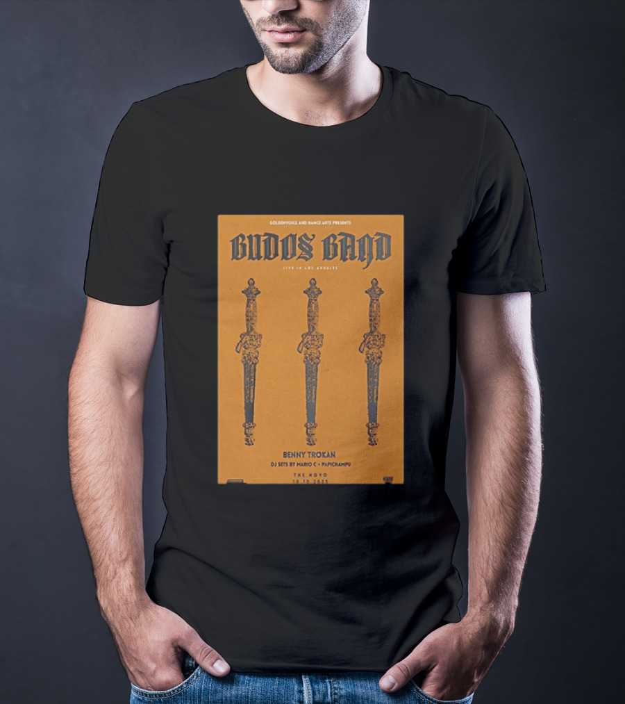 Budos Band Live Los Angeles The Novo October 10 2025 Benny Trokan Mario C Pachyman T-Shirt
