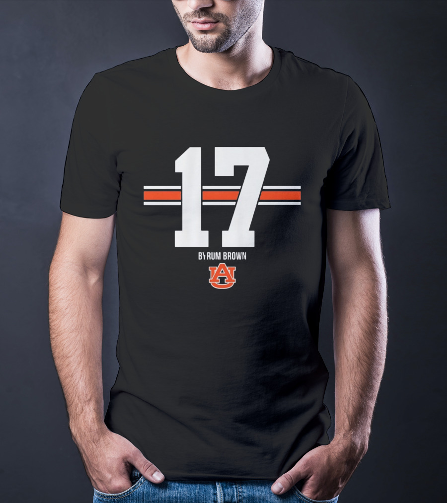 Byrum Brown Auburn Tigers 17 College Football Jersey Auburn University T-Shirt