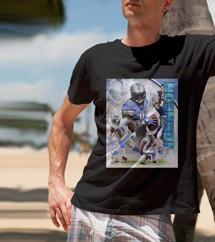 Calvin Johnson Detroit Lions NFL Football Superstar T-Shirt