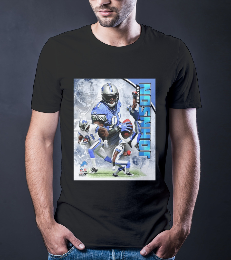 Calvin Johnson Detroit Lions NFL Football Superstar T-Shirt