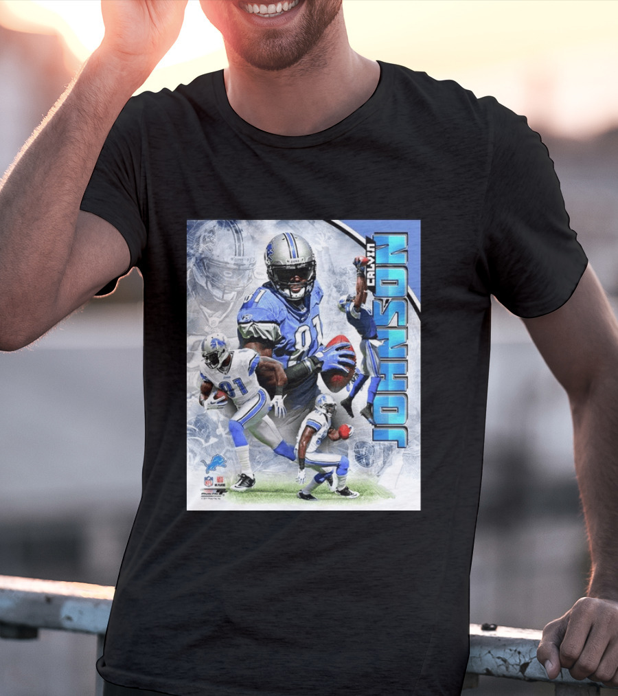 Calvin Johnson Detroit Lions NFL Football Superstar T-Shirt
