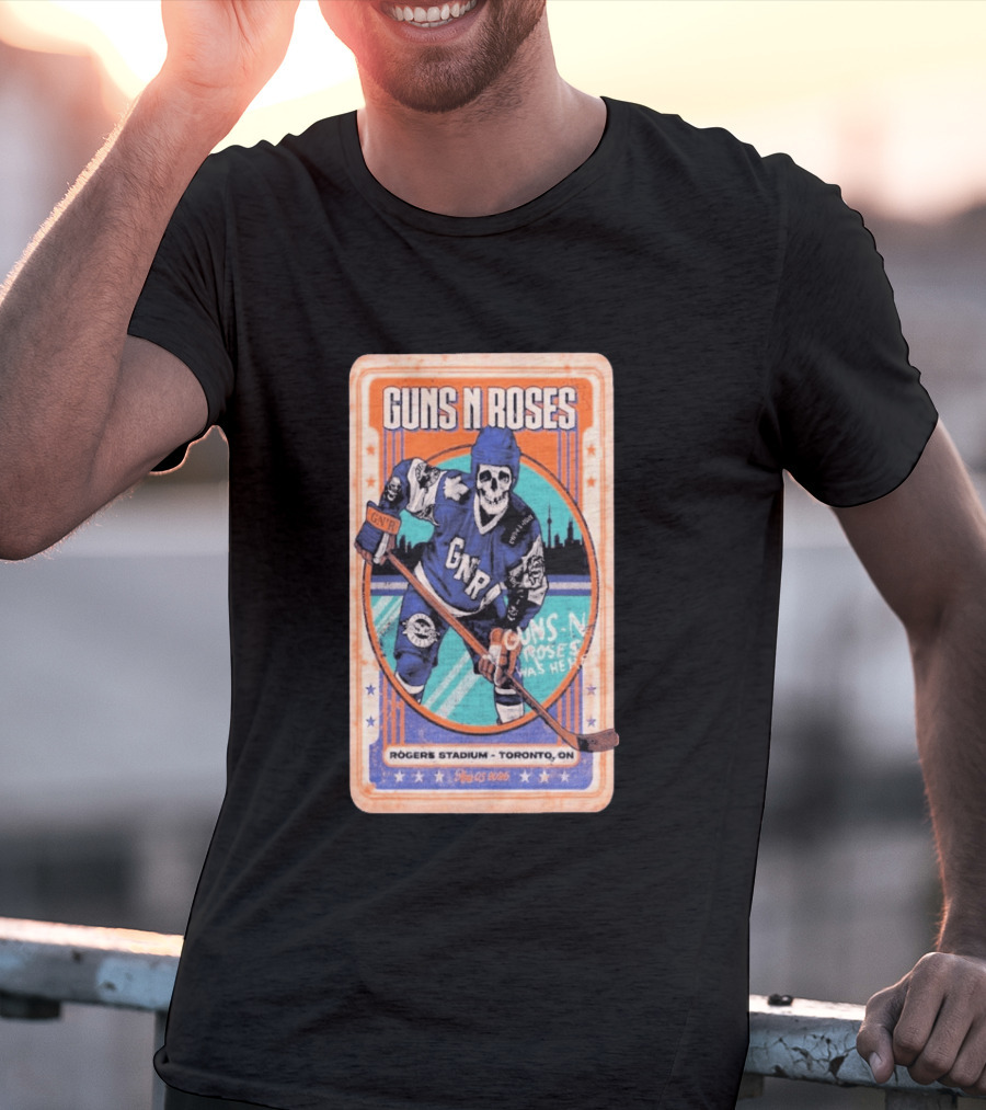 Guns N Roses Rogers Stadium Toronto ON 08 05 2026 Hockey Skeleton T-Shirt