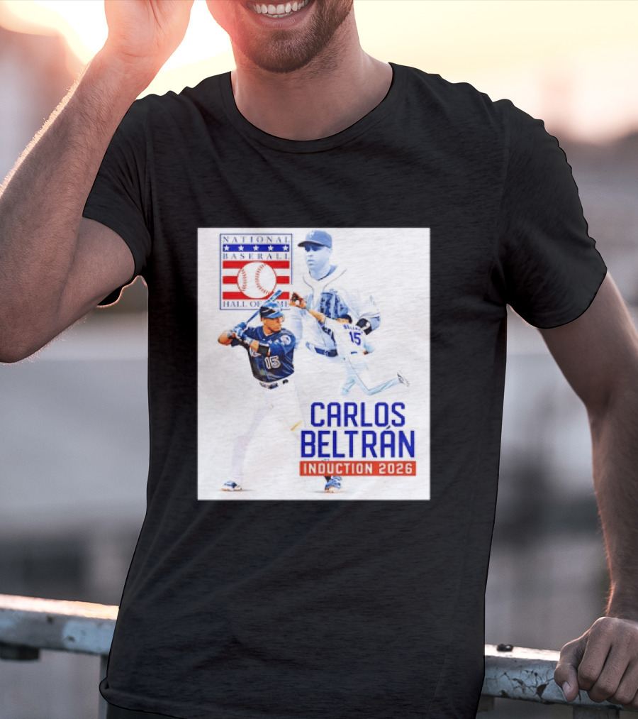 Carlos Beltran National Baseball Hall Of Fame Induction 2026 T-Shirt