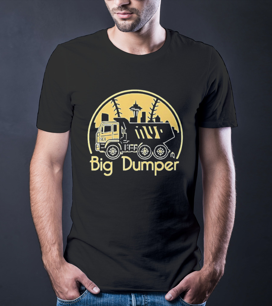 Big Dumper Cal Raleigh Seattle Skyline Truck Mvp T-Shirt
