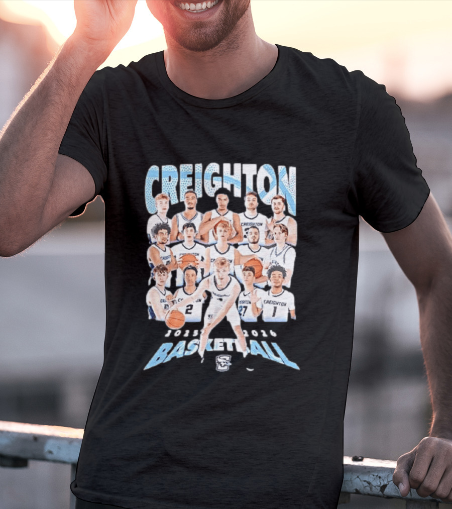 Creighton 2026 Basketball Team Players Roster T-Shirt
