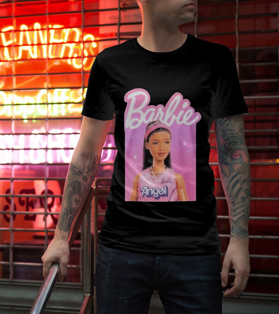 Barbie Angel Basketball Doll T-Shirt