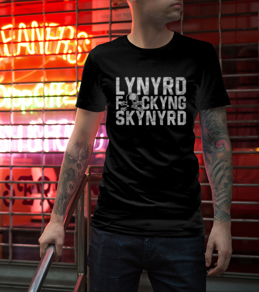 Lynyrd F*cking Skynyrd Lfs Black Football T-Shirt