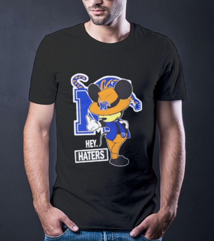 Mickey Hey Haters Memphis Tigers Football Fan T-Shirt