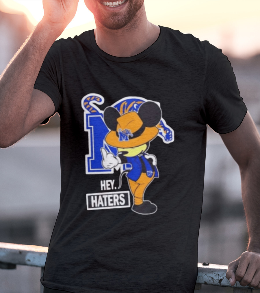 Mickey Hey Haters Memphis Tigers Football Fan T-Shirt