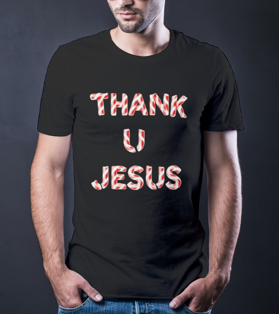 Original Daydrian Harding Thank U Jesus Candy Cane T-Shirt