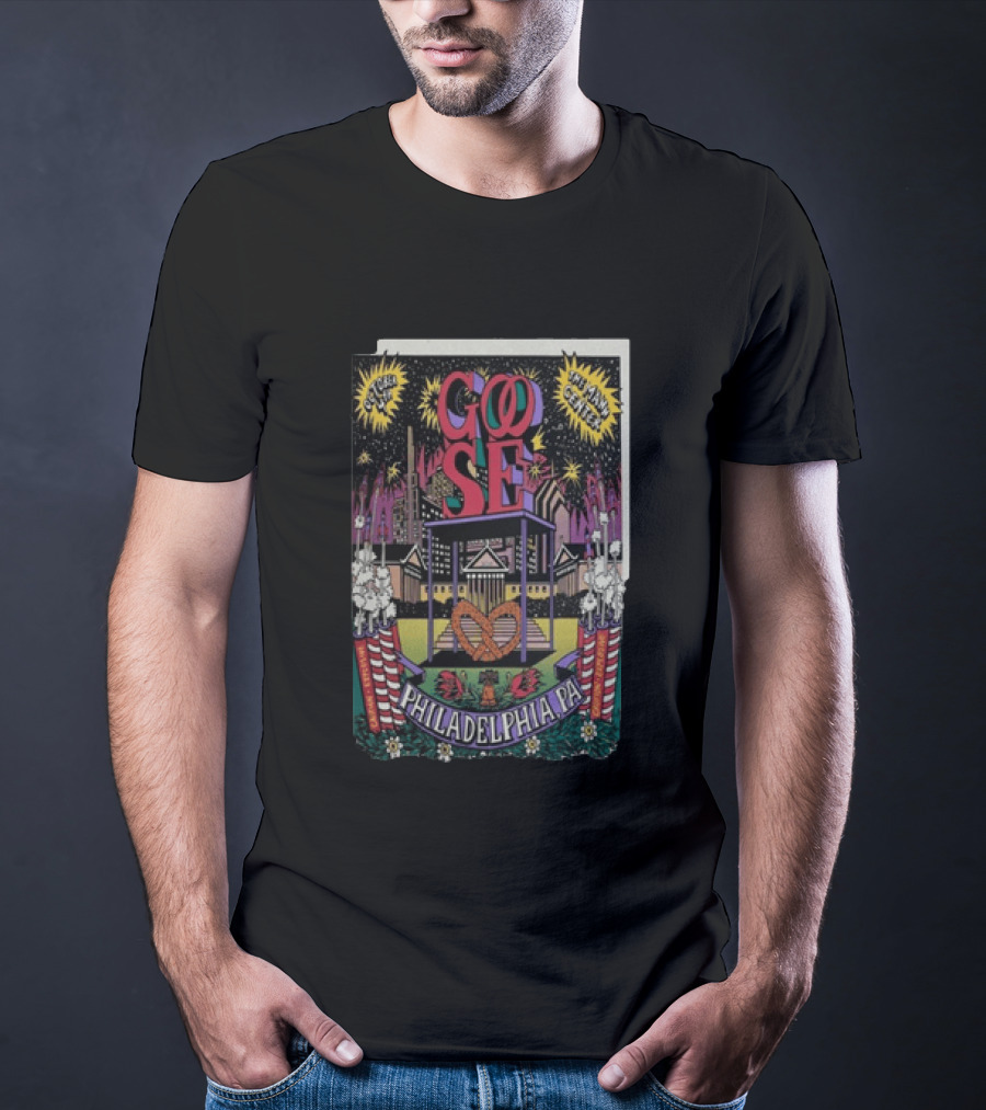 Goose Philadelphia Pa October 4 2025 Td Pavilion At The Mann Concert Event T-Shirt