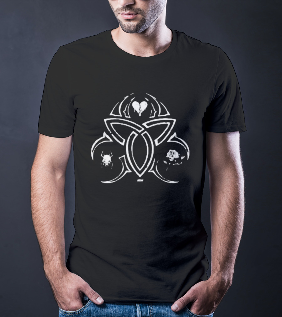 Original Triangle Of Madness Rites AEW 2025 Symbol With Heart, Skull, Spider, Rose T-Shirt