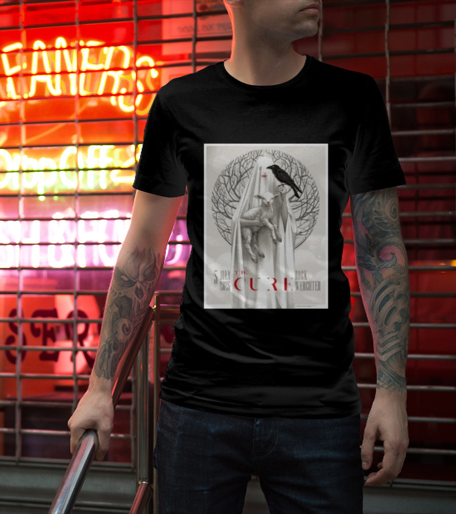 5 July 2026 The Cure Rock Werchter Raven And Lamb T-Shirt