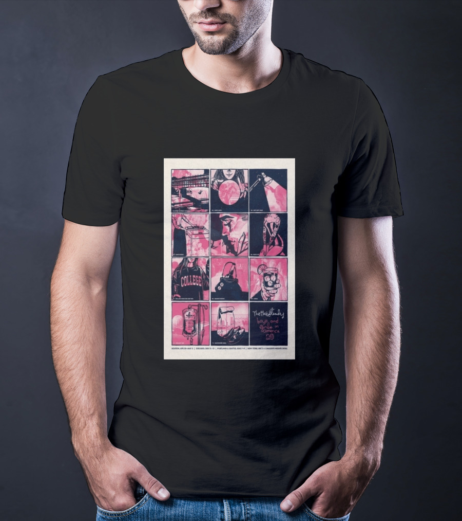 The Hold Steady Boys And Girls In America Tour 2026 Boston Chicago Portland Seattle New York T-Shirt