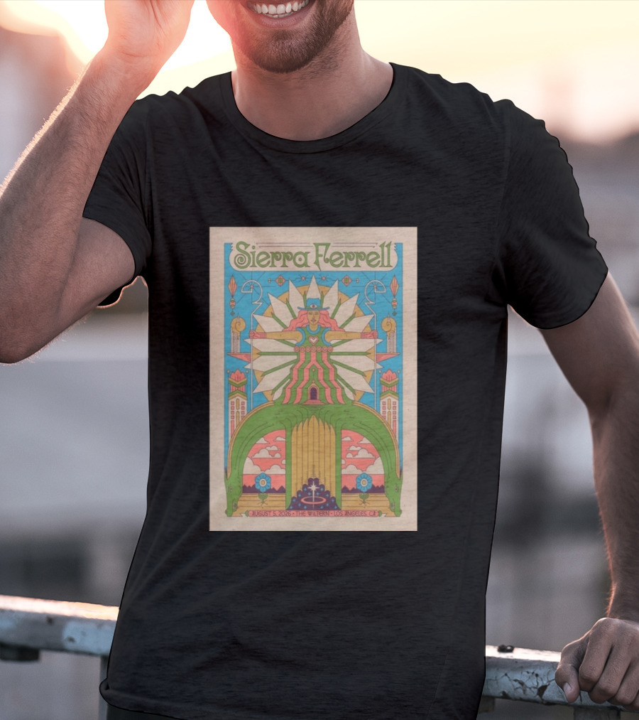 Sierra Ferrell August 5 2026 The Wiltern Los Angeles CA Psychedelic Tour T-Shirt