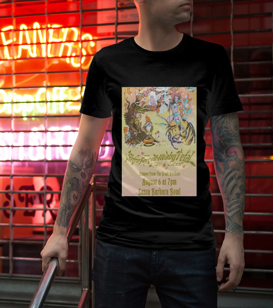 Sierra Ferrell Heavy Petal Tour Brudi Brothers Support August 6 Santa Barbara Bowl T-Shirt