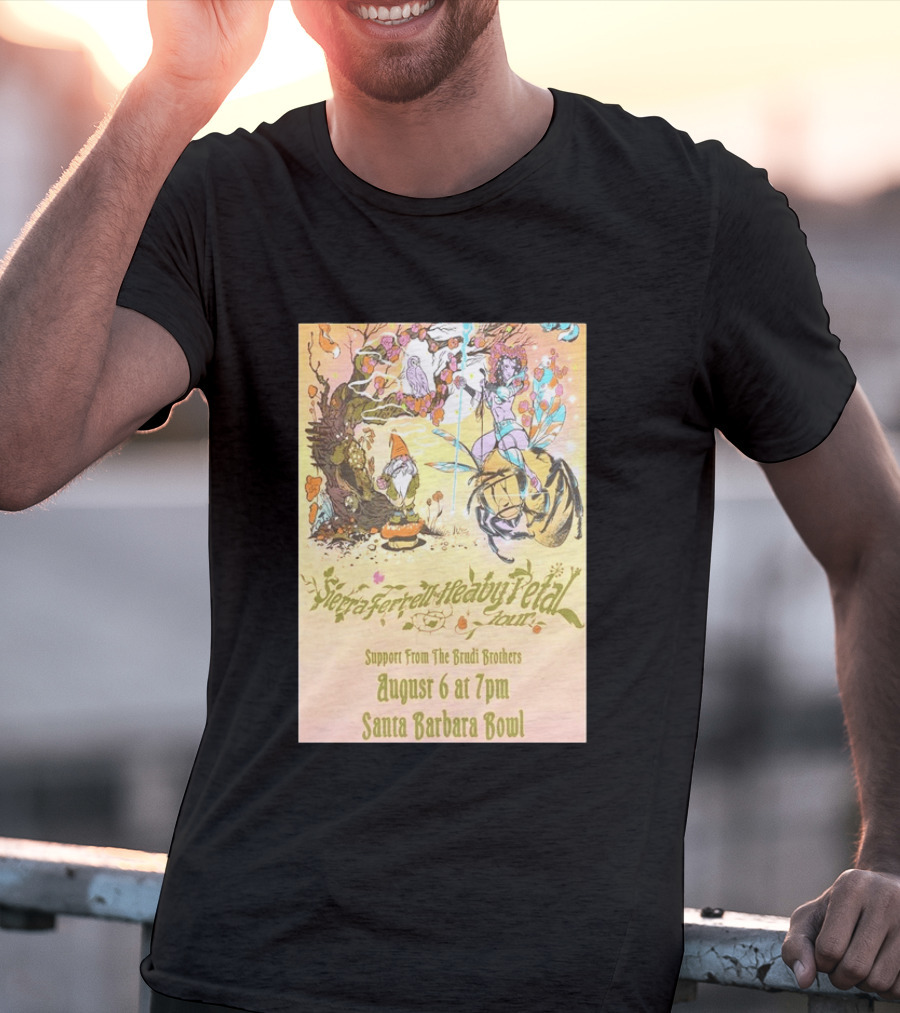 Sierra Ferrell Heavy Petal Tour Brudi Brothers Support August 6 Santa Barbara Bowl T-Shirt