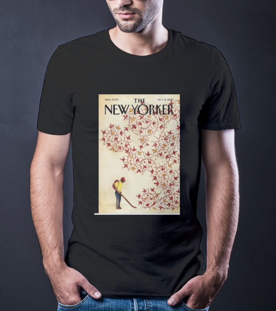 The New Yorker October 13 2025 Brian Stauffer Winds Of Change Vintage Cover T-Shirt