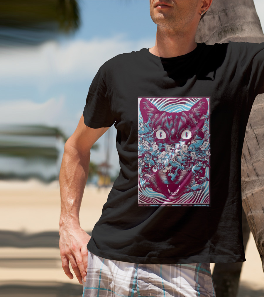 Spafford Richmond Virginia Tour Aug 6 2026 Cat Eyes And Fish T-Shirt