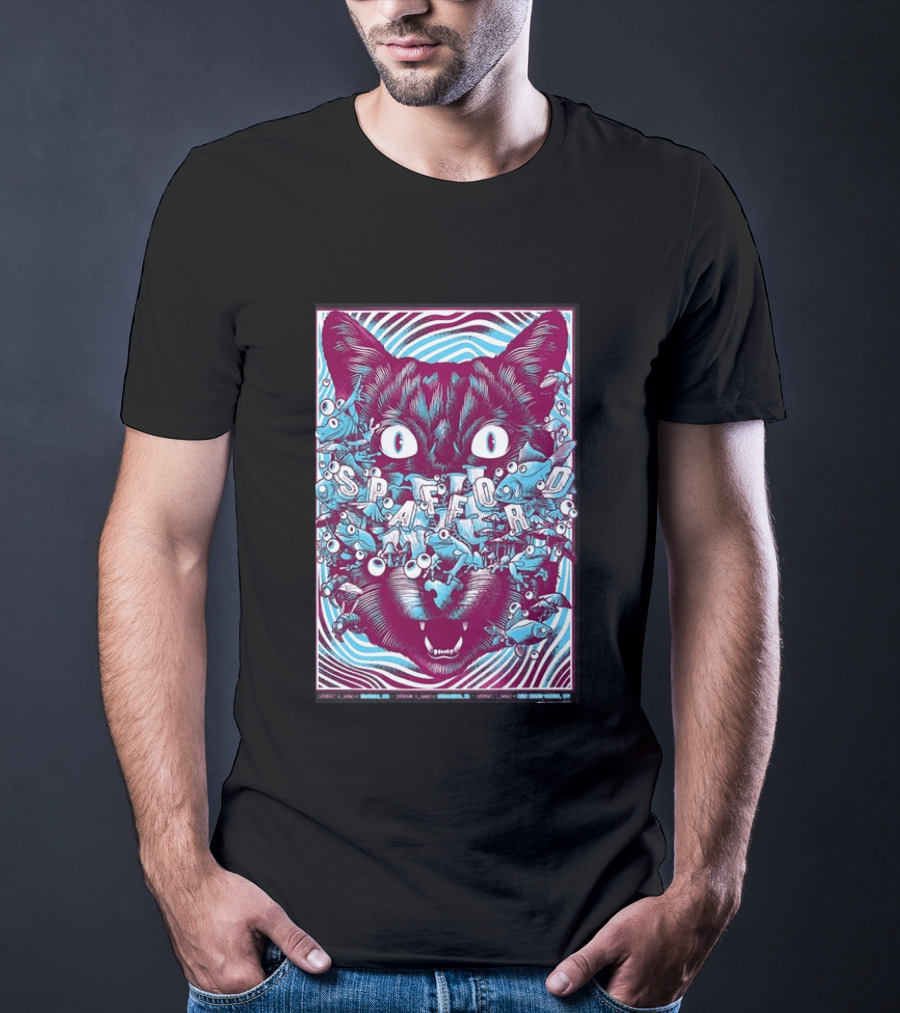 Spafford Richmond Virginia Tour Aug 6 2026 Cat Eyes And Fish T-Shirt