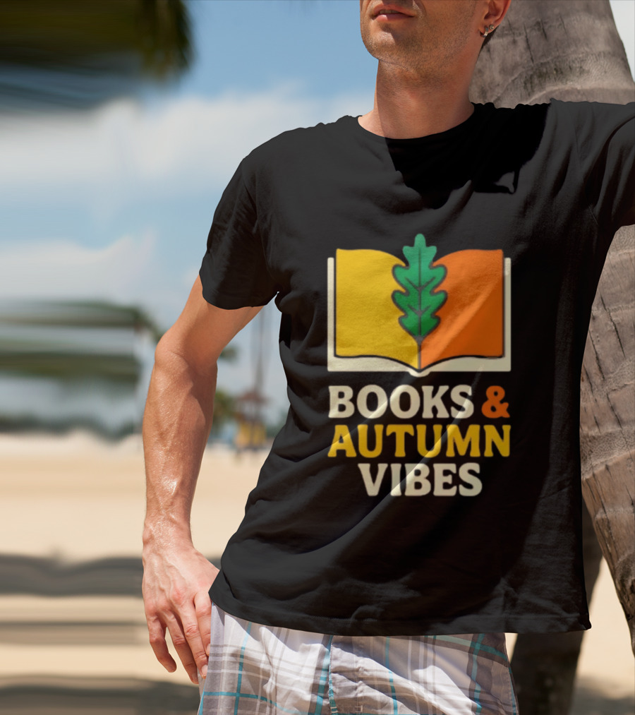 Books And Autumn Vibes Cozy Reading Season T-Shirt
