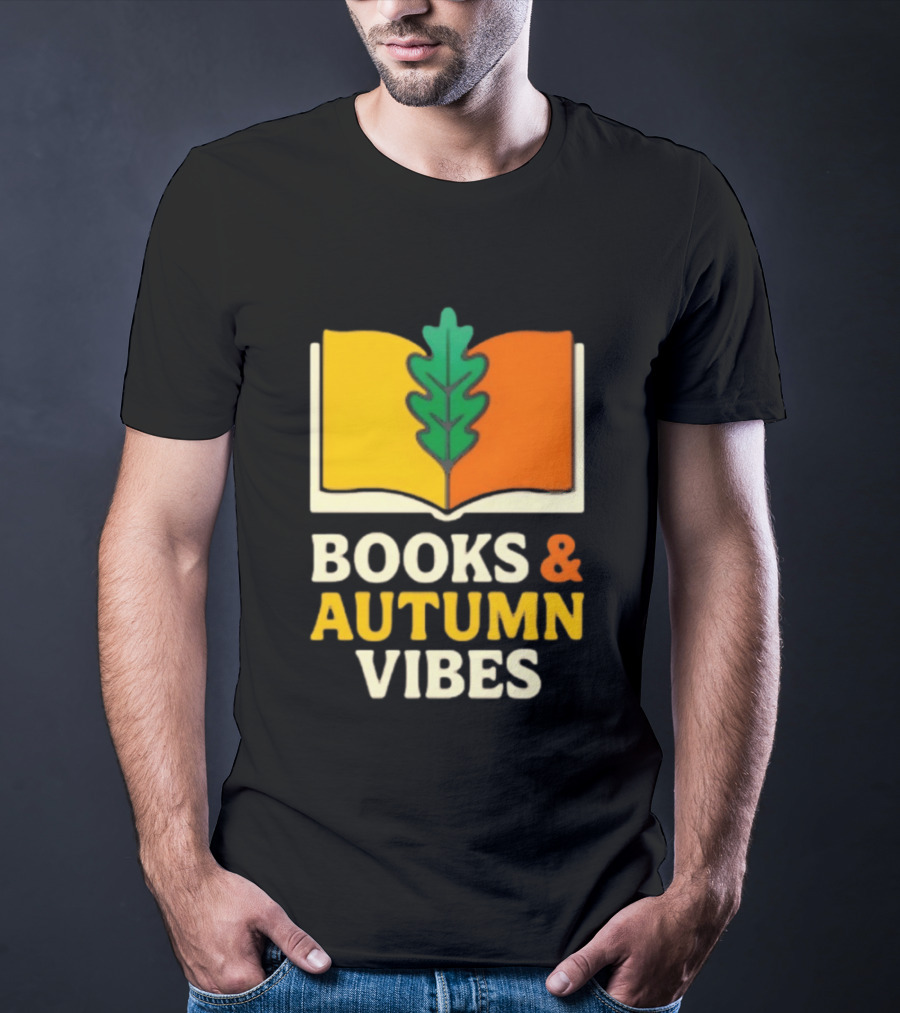Books And Autumn Vibes Cozy Reading Season T-Shirt
