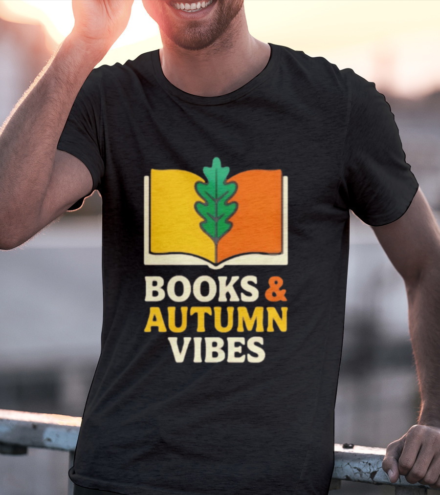 Books And Autumn Vibes Cozy Reading Season T-Shirt