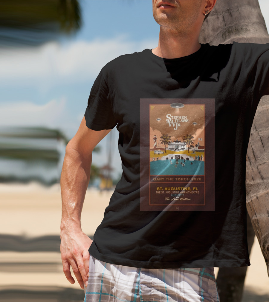 Stephen Wilson Jr St. Augustine Amphitheatre August 7 2026 Gary The Torch The Lone Bellow T-Shirt
