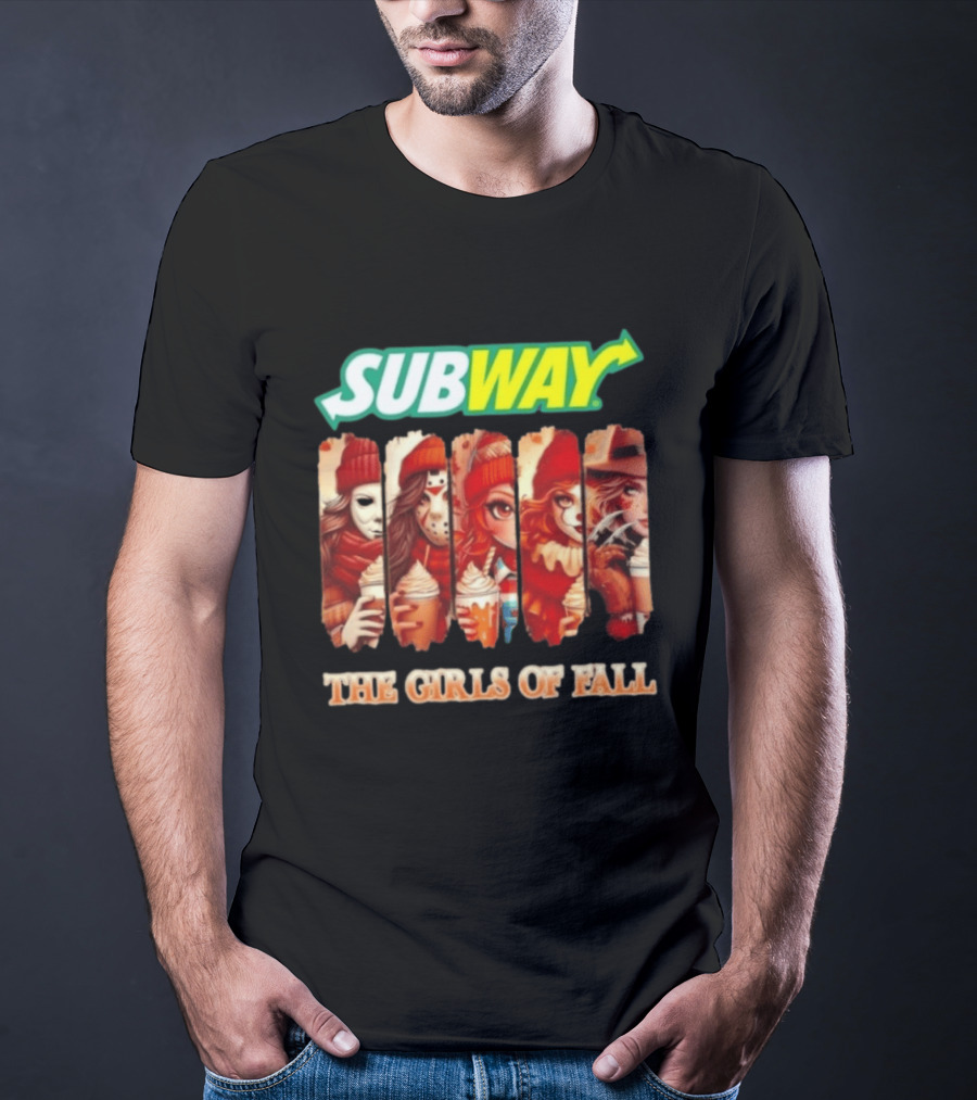 Trendy Subway The Girls Of Fall Cosplay Halloween T-Shirt