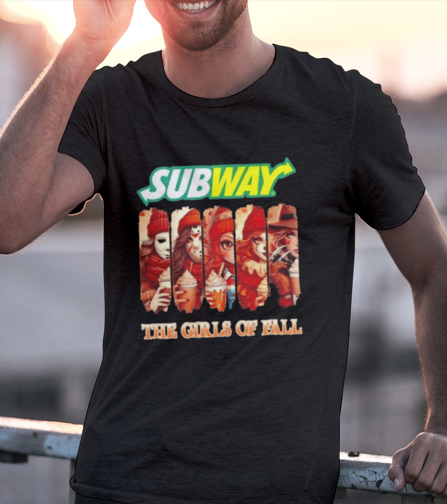 Trendy Subway The Girls Of Fall Cosplay Halloween T-Shirt