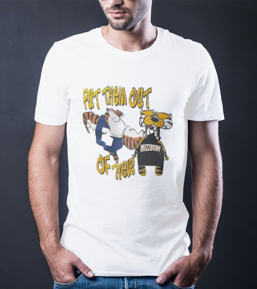 Put Them Out Of Their Mizzoury Auburn Tigers Missouri Tigers T-Shirt