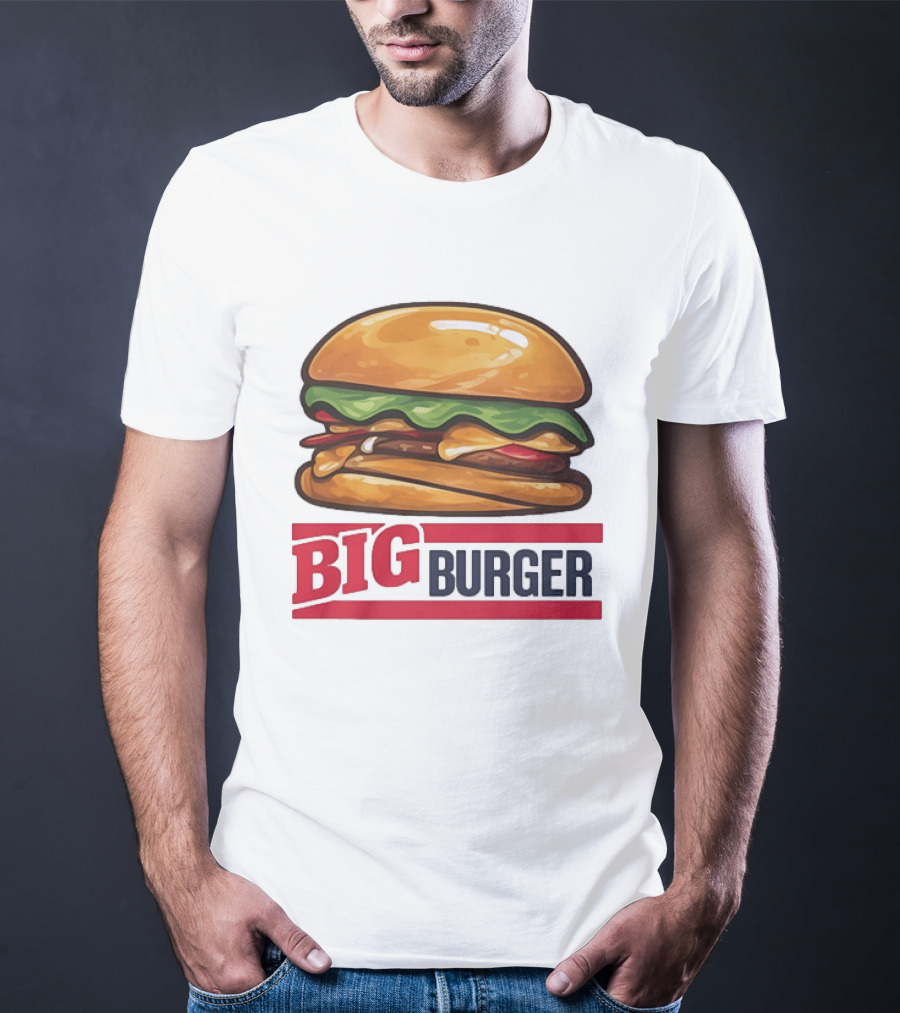 Big Burger Cheeseburger Fast Food Hamburger T-Shirt