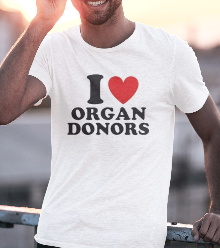 Buffalo Sabres I Love Organ Donors White T-Shirt
