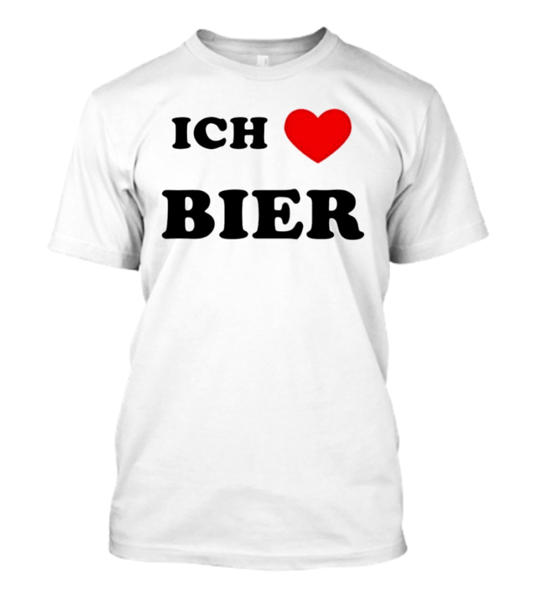 Ich Liebe Bier Heart Symbol For Beer Lovers T-Shirt