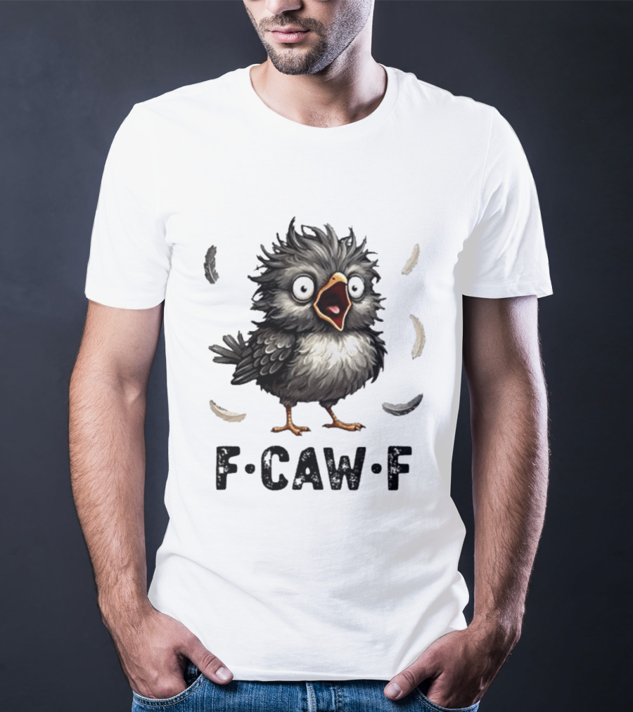 F Caw F Classic Baby Chicken With Feathers T-Shirt