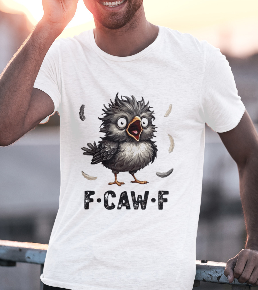 F Caw F Classic Baby Chicken With Feathers T-Shirt