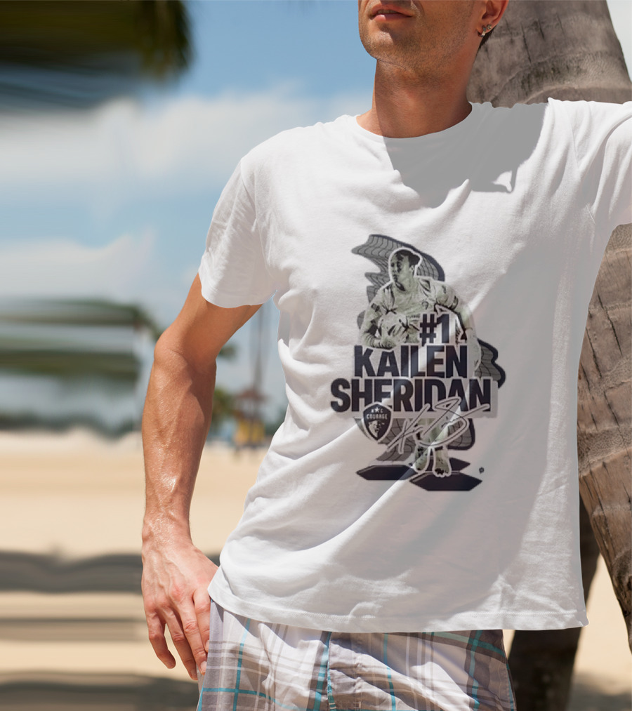 Kailen Sheridan North Carolina Courage #1 Signature Collection T-Shirt