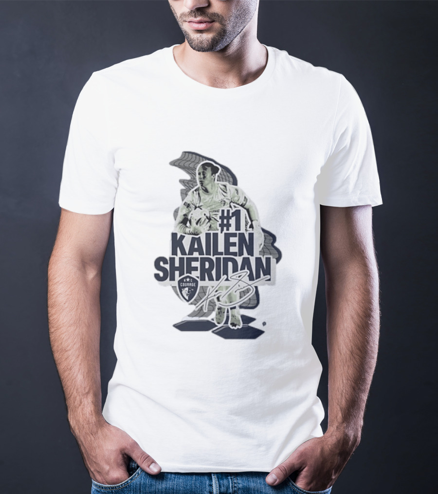 Kailen Sheridan North Carolina Courage #1 Signature Collection T-Shirt