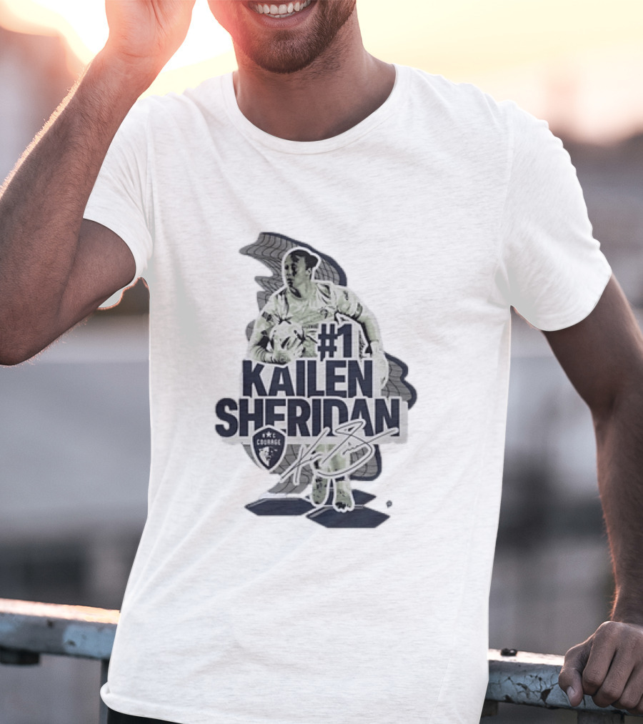 Kailen Sheridan North Carolina Courage #1 Signature Collection T-Shirt
