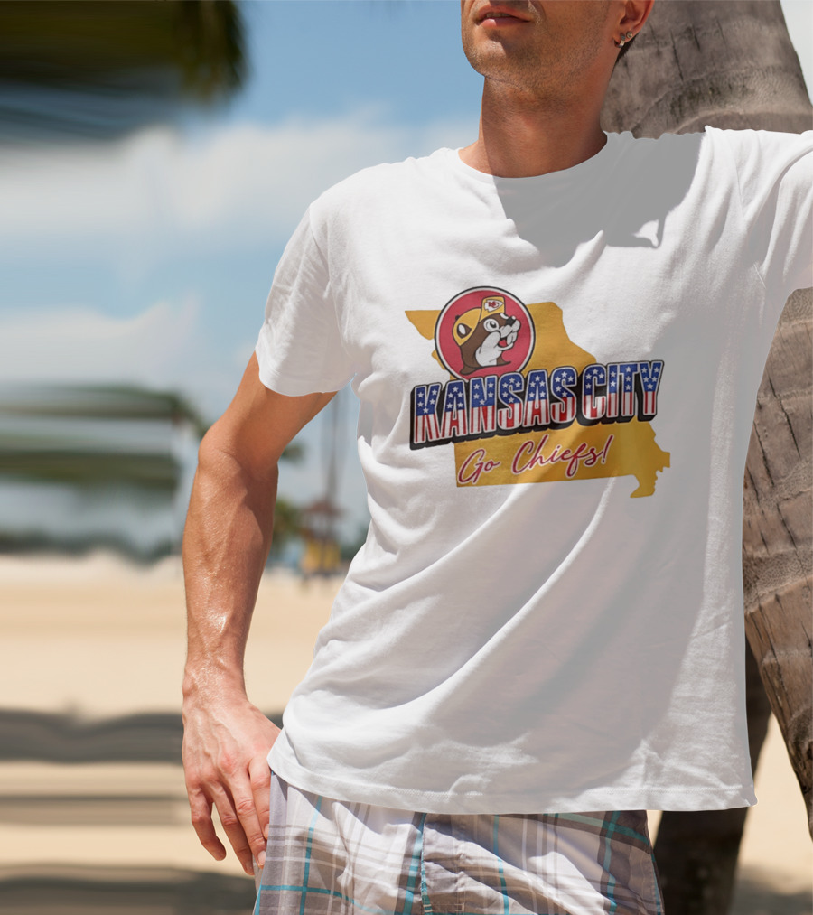 Kansas City Chiefs Buc Ees Go Chiefs Patriotic Kansas City T-Shirt