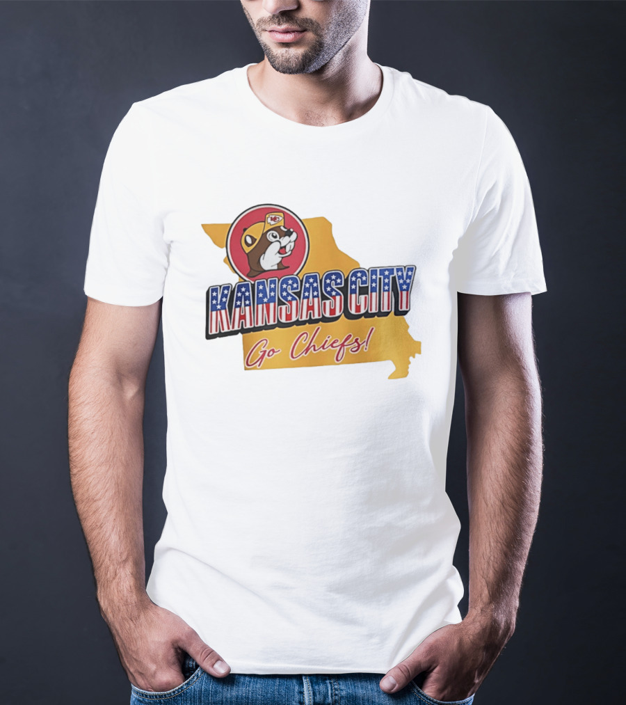Kansas City Chiefs Buc Ees Go Chiefs Patriotic Kansas City T-Shirt