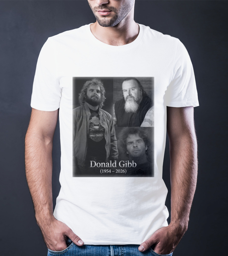 Donald Gibb 1954 2026 Harley Davidson T-Shirt