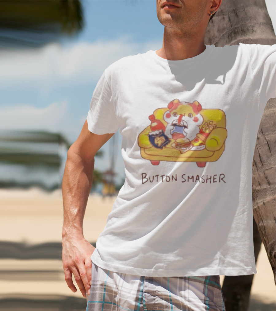 Classic Muffin Corner Muffinmaru Button Smasher Couch Potato Gamer Snack Time T-Shirt