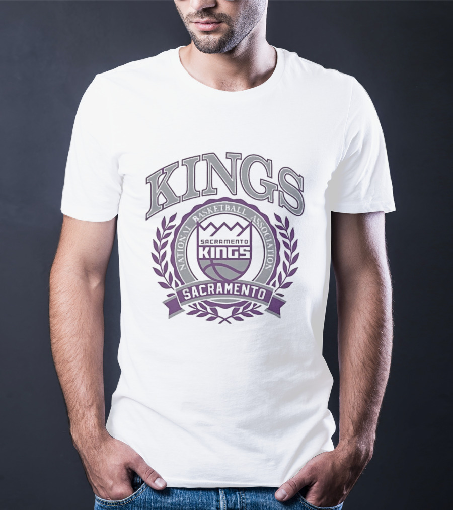 Sacramento Kings NBA Classic Crest Authentic Vintage Team T-Shirt
